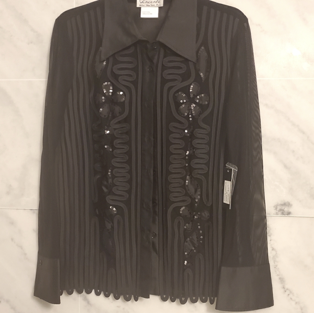 Nwt vincent blouse sz medium